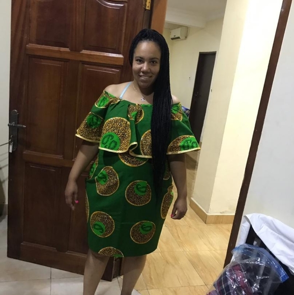 African Ankara dress hand made in Ghana - Picture 5 of 6